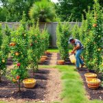 voćnjak u malom dvorištu