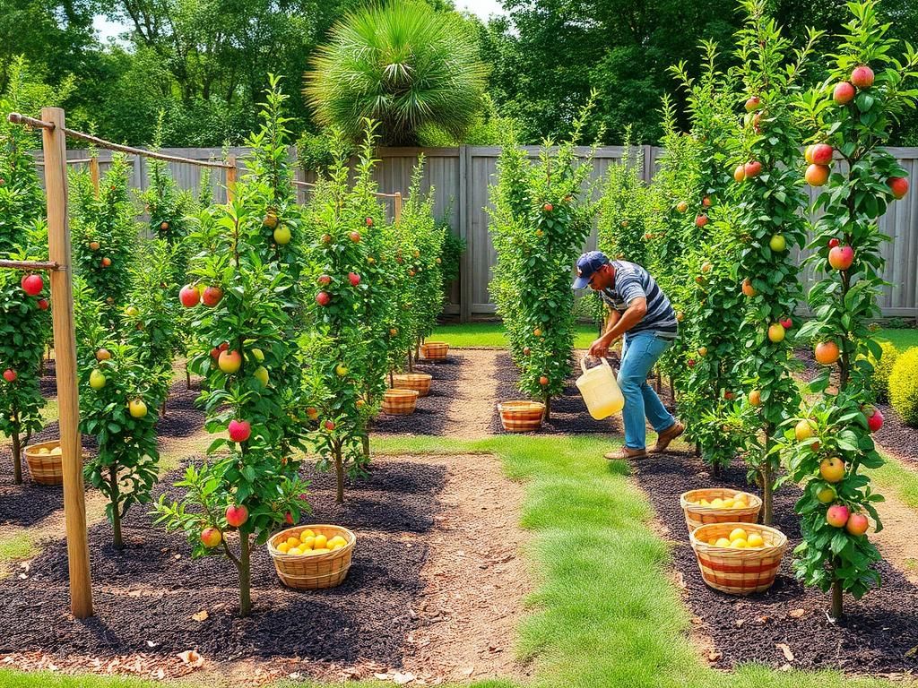 voćnjak u malom dvorištu