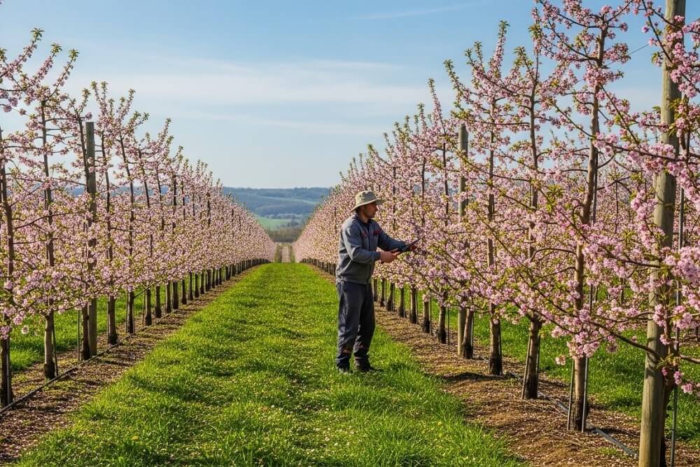 prolećni radovi u voćnjaku